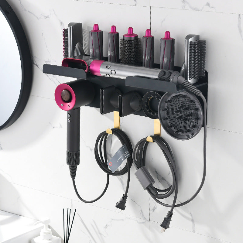 Support Mural Professionnel d’Organisation pour Sèche-Cheveux & Accessoires