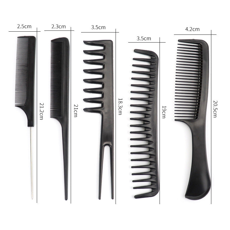 Kit 10 Peignes Professionnels de Coiffure – Ensemble Barbier & Styling Complet