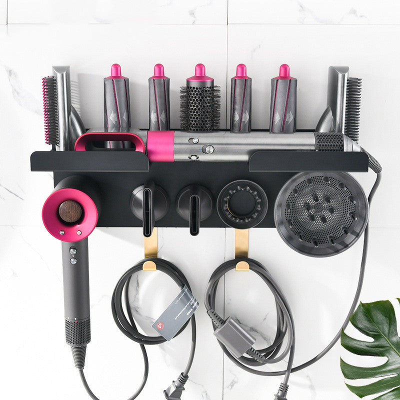 Support Mural Professionnel d’Organisation pour Sèche-Cheveux & Accessoires