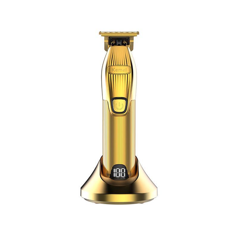 Charging Electric Hair Scissors Base LCD Digital Display Electrical Hair Cutter