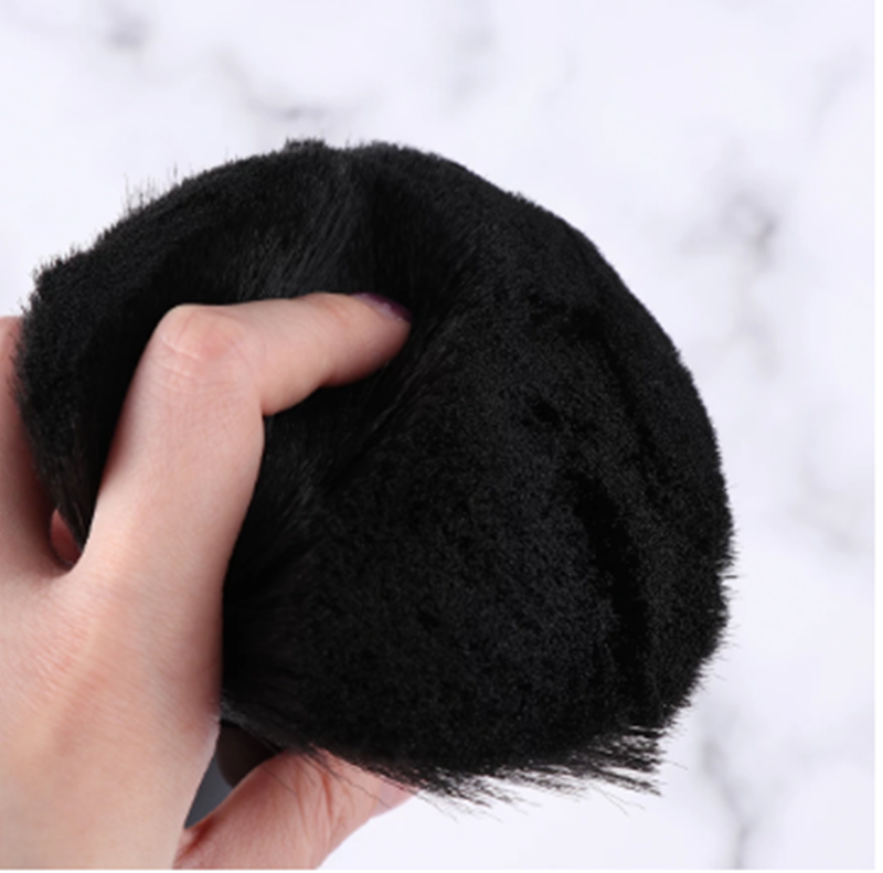 Brosse à Épousseter Barbier Professionnelle – Balai de Cou Poils Doux pour Finition Coiffure