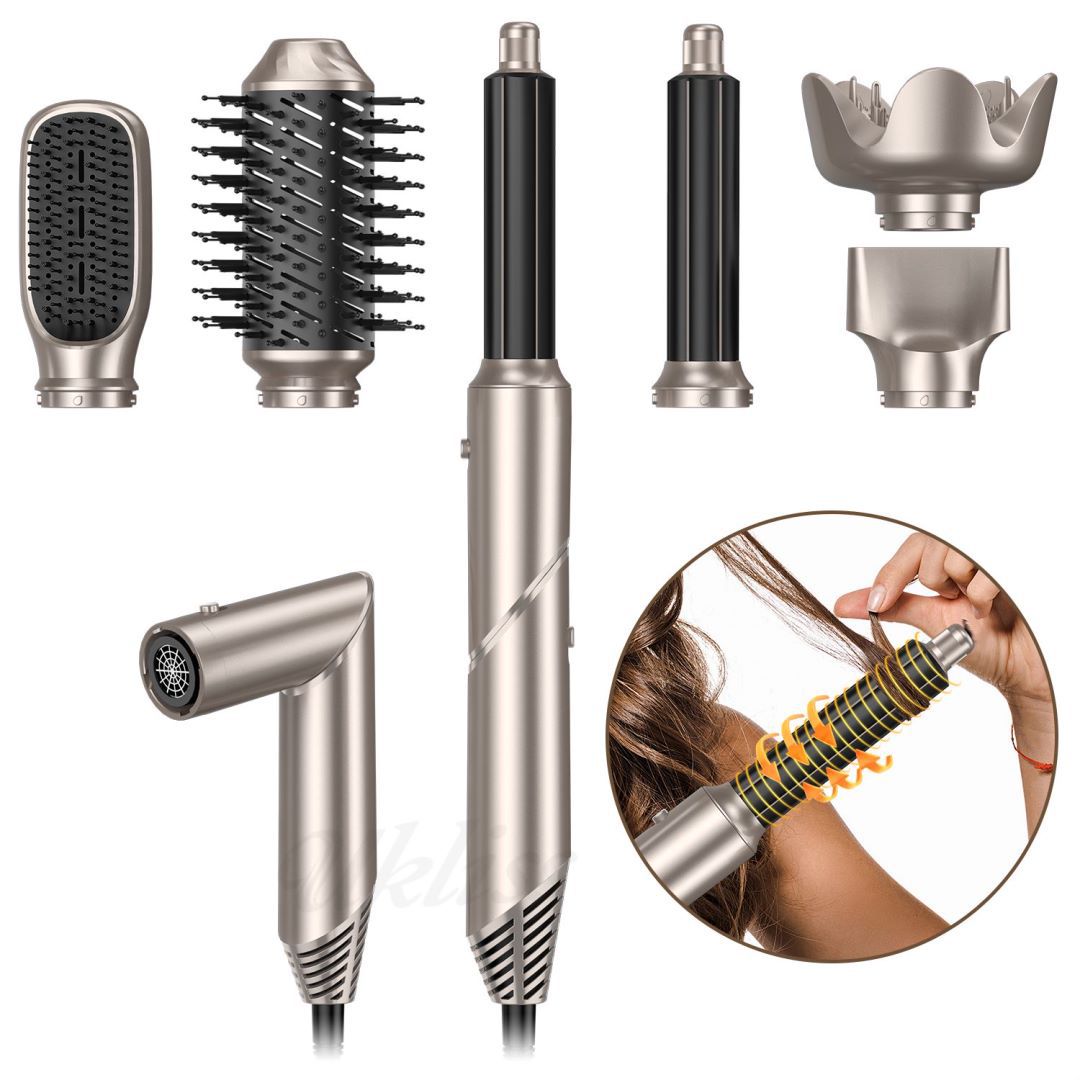 Automatic Hair Suction Six-in-one Folding Multifunctional Converter Hair Dryer