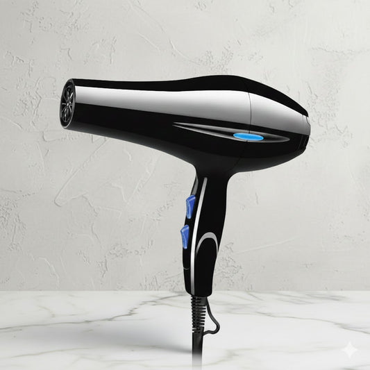 Sèche-Cheveux Professionnel Haute Performance – Design Noir Laqué & Technologie Ionique